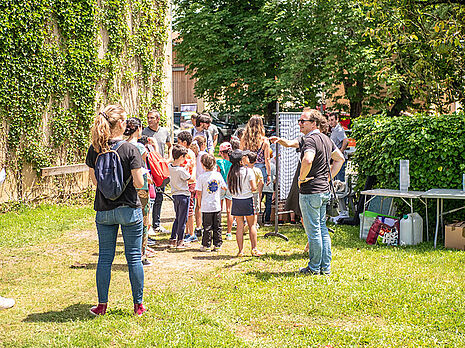 Animations sur l'eau dan sle parc du Conseil départemental - Agrandir l'image (fenêtre modale)