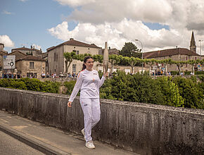 Les éclaireurs ont passé le relai de la Flamme Olympique dans le Gers - Agrandir l'image (fenêtre modale)