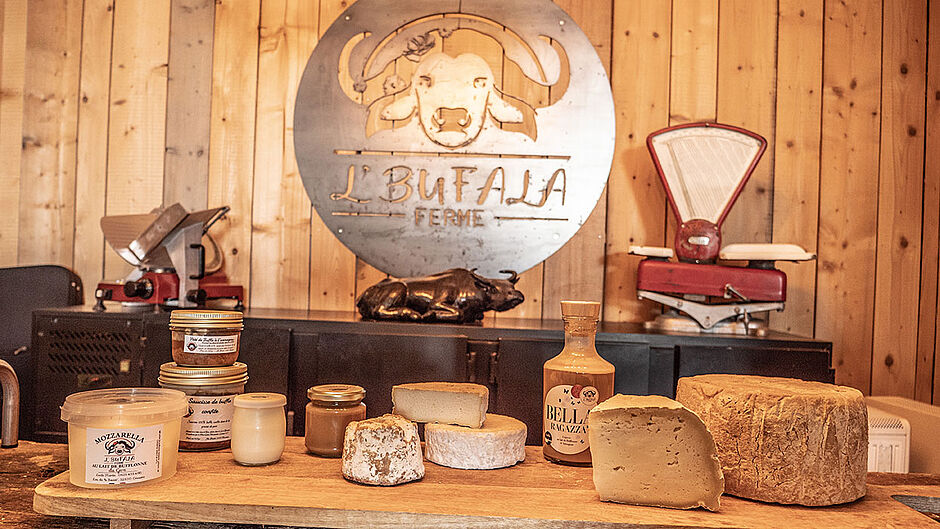 L'Bufala propose de nombreuses spécialités à base de lait de bufflonnes - Agrandir l'image (fenêtre modale)