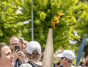 La Flamme Olympique - Agrandir l'image (fenêtre modale)